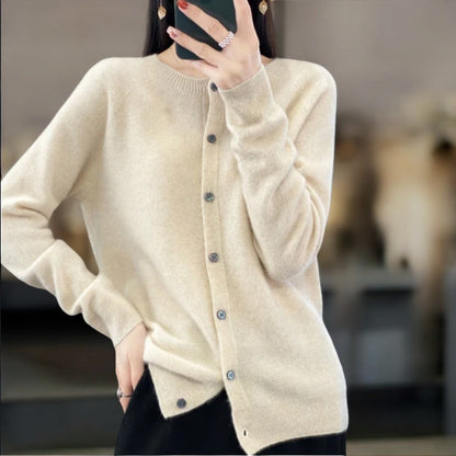 Women's Wool Cardigan Soft Stylish Autumn Winter