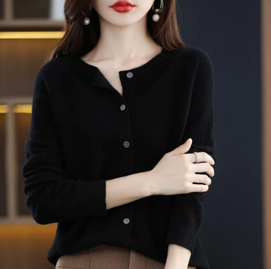 Women's Wool Cardigan Soft Stylish Autumn Winter