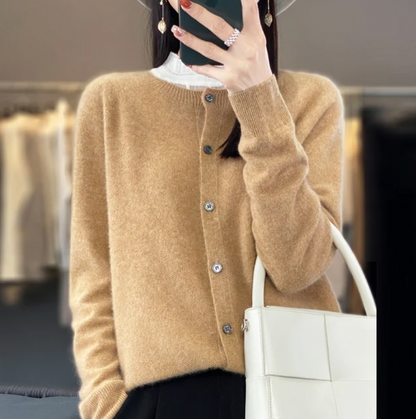 Women's Wool Cardigan Soft Stylish Autumn Winter