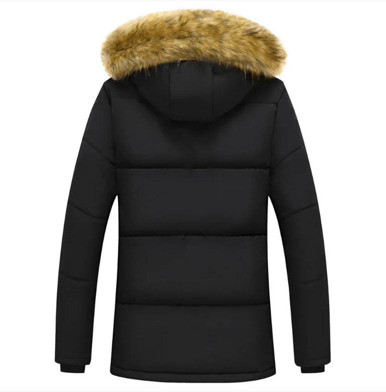 Herren Winterjacke - Gepolsterte Kapuzenparka Warm - IdealeKleiden