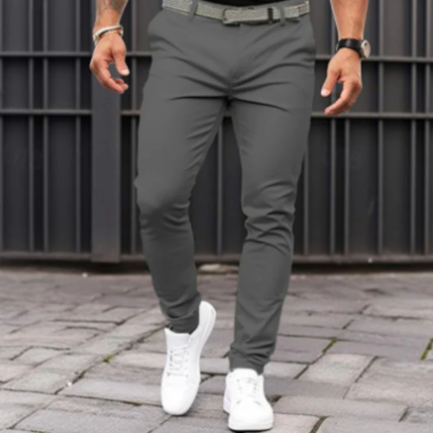 Slim Fit Chinos Herren Stretch - IdealeKleiden