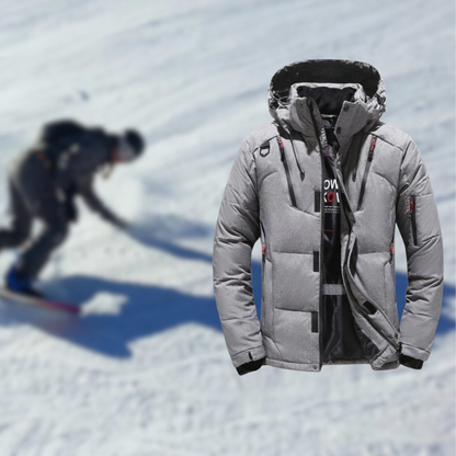 Men's Warm Hooded Snowproof Down Jacket
