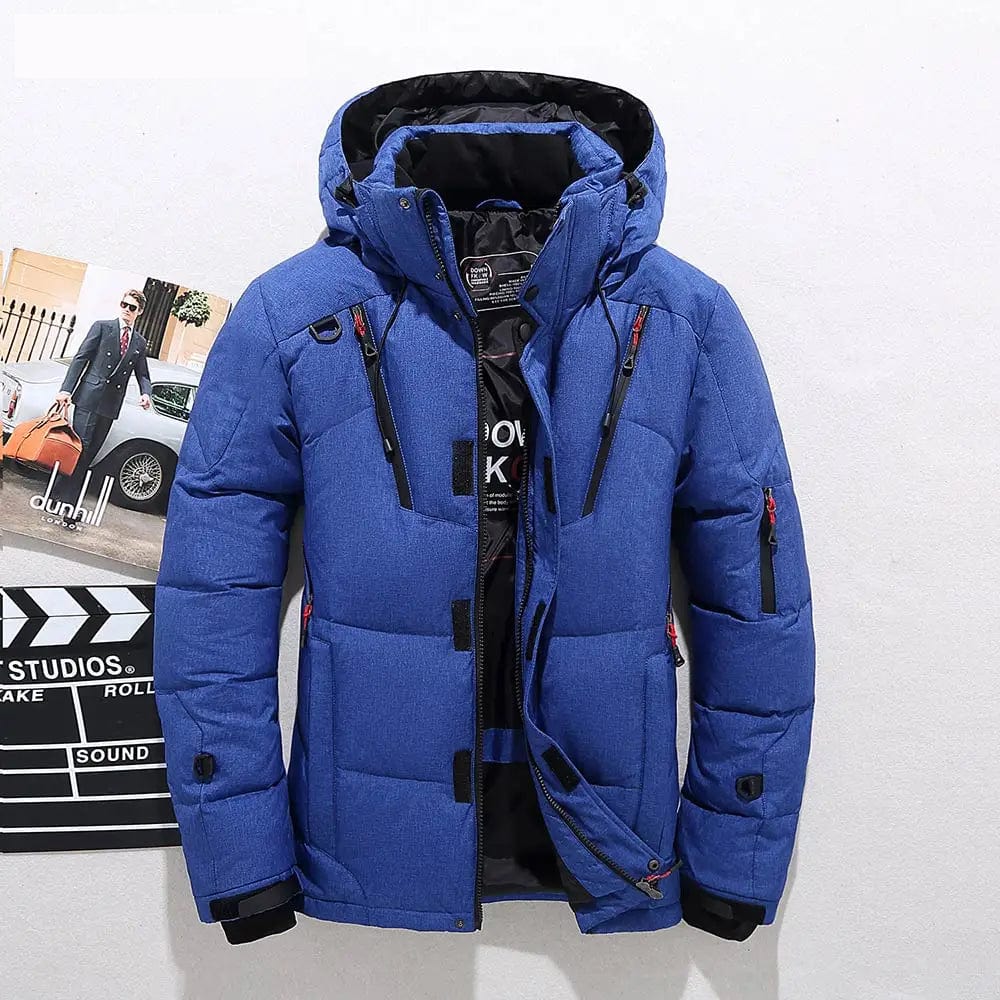 Warm Men's Winter Jacket Hooded Down Coat
