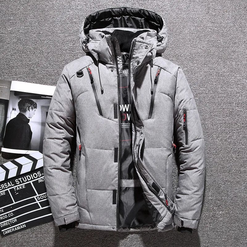 Warm Men's Winter Jacket Hooded Down Coat