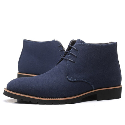 Men's Suede Ankle Boots Brown Laces