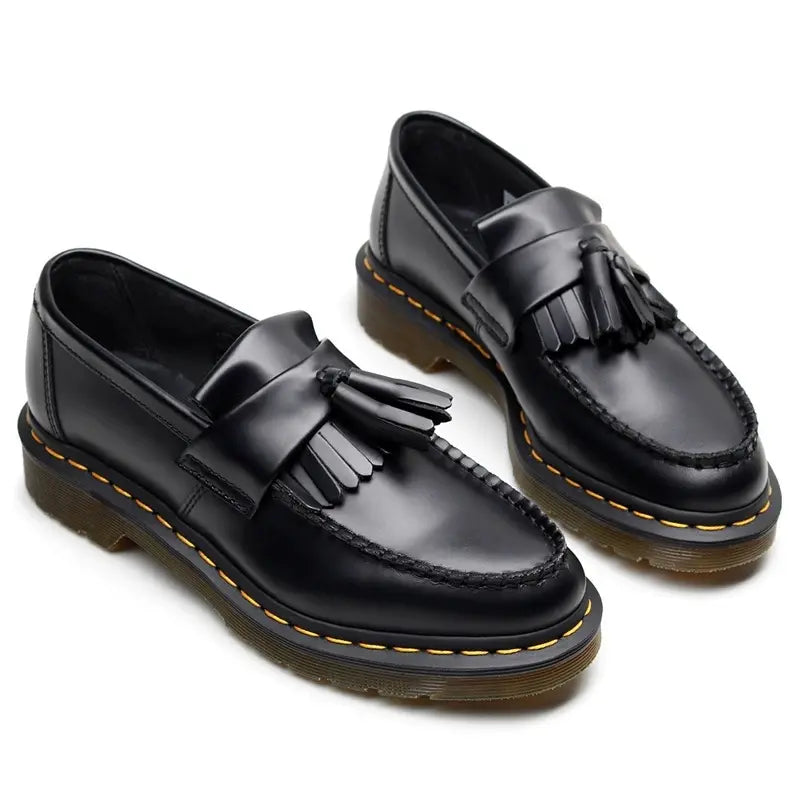 Men's Elegant Black Slip-On Loafers