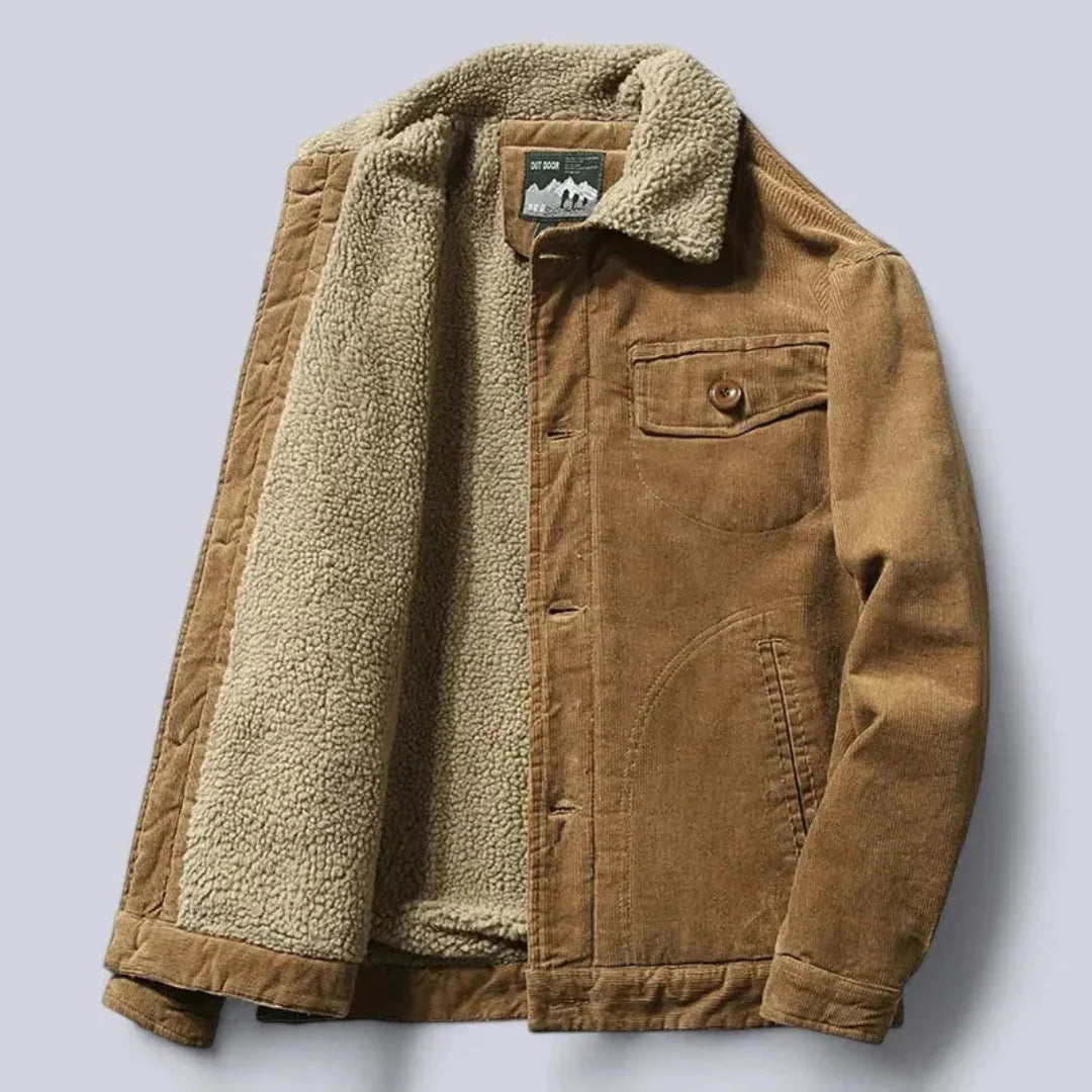 Warm-lined Sherpa Style winter coat