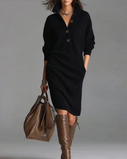 Elegant Women's Clothing - Casual Solid Color Fall Winter