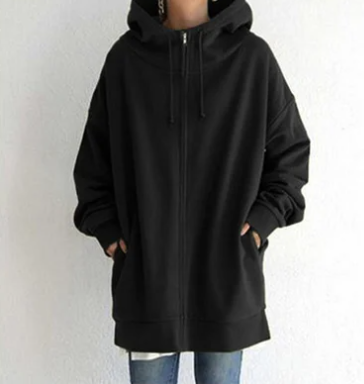 Women's Hoodie Hood Zipper Autumn Winter