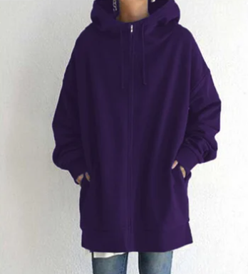 Women's Hoodie Hood Zipper Autumn Winter