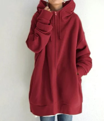 Women's Hoodie Hood Zipper Autumn Winter