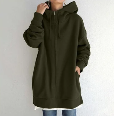 Women's Hoodie Hood Zipper Autumn Winter