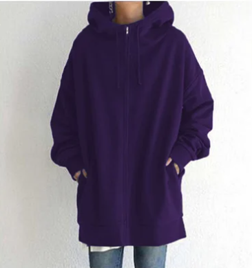 Women's Hoodie Hood Zipper Autumn Winter