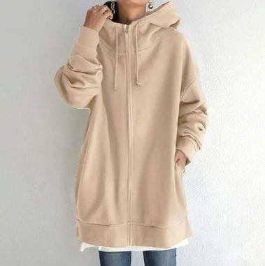 Women's Hoodie Hood Zipper Autumn Winter