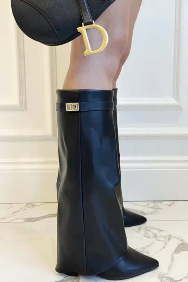 Stylish Suede Knee-High Boots