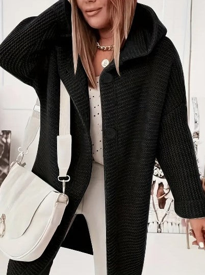 Comfortable Women's Oversized Hooded Jacket