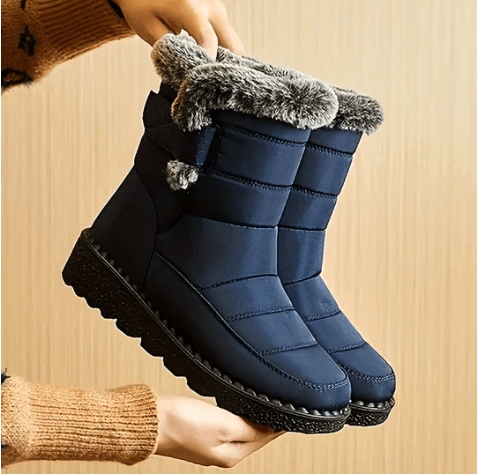 Stiefeletten Winter Fellfutter Wetterfest Rutschfest - IdealeKleiden