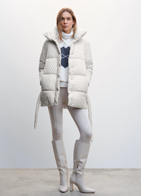 Women's Puffer Jacket Warm Elegant Modern