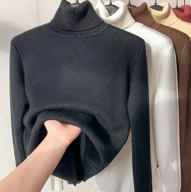 Elegant Women's Turtleneck Sweater Luxury Quality