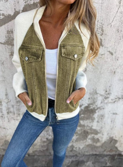 Autumn Denim Jacket Modern Elegant