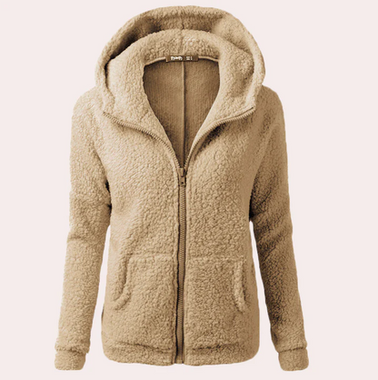 Women's Winter Coat Long Hood Buttons