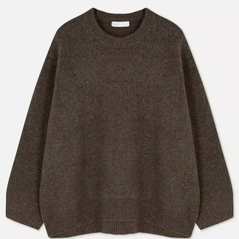 Herbstlicher Damenpullover Violett Weich