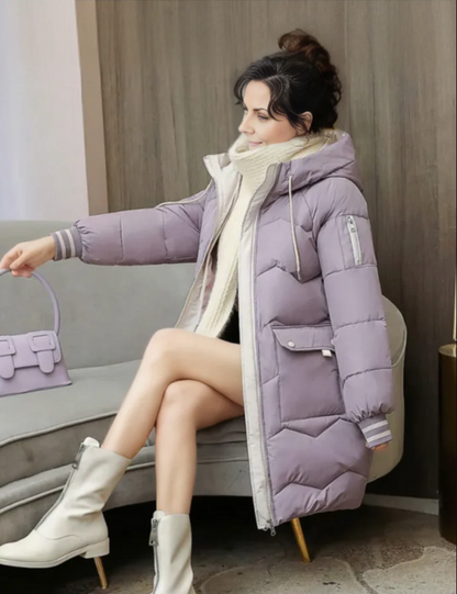 Warm-lined women's parka winter jacket