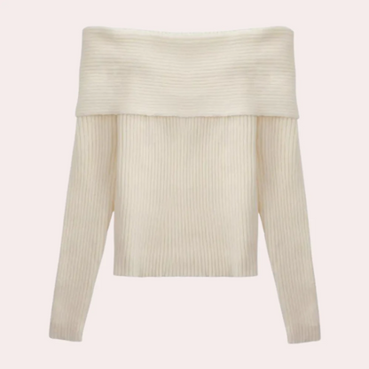 Women's Off-Shoulder Sweater Elegant Design