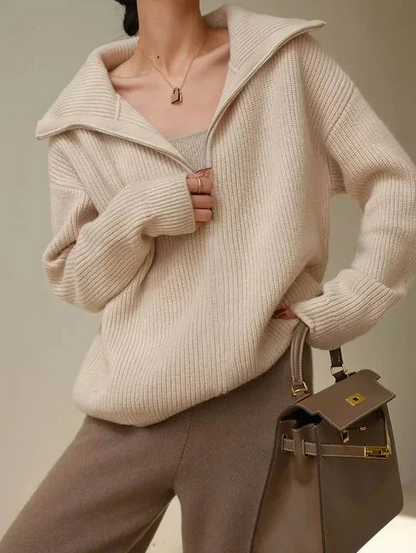 Women's Warm Turtleneck with Zipper