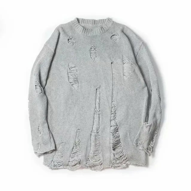 Sweater with Openwork Pattern Trendy Style