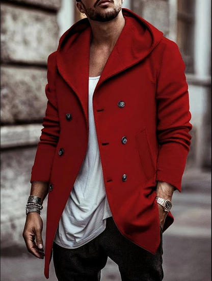 Men's Warm Hooded Long Sleeve Parka