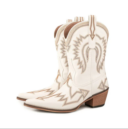 Westernstiefel Damen Leder Klassisch