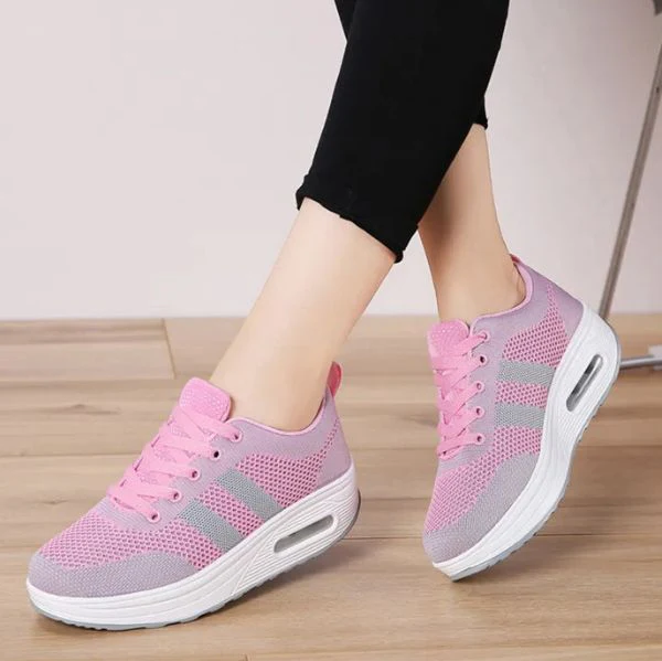 Damen Sneaker Komfortabel Fußgewölbe Unterstützung
