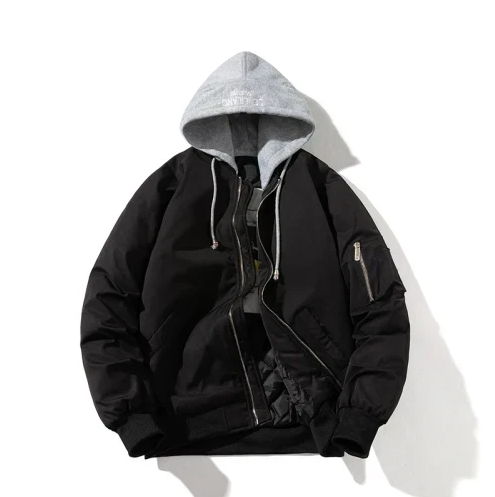 Stylish Men's Bomber Jacket Modern Urban Style