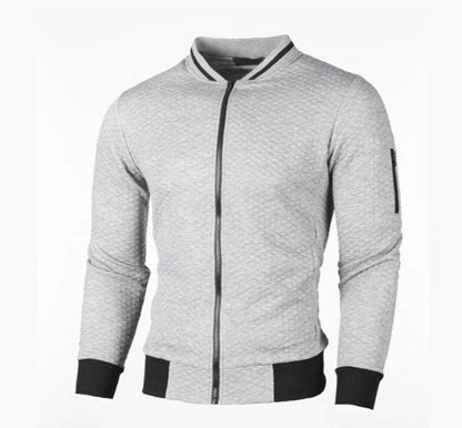 Men's Sweatshirt Zip Stand-up Collar