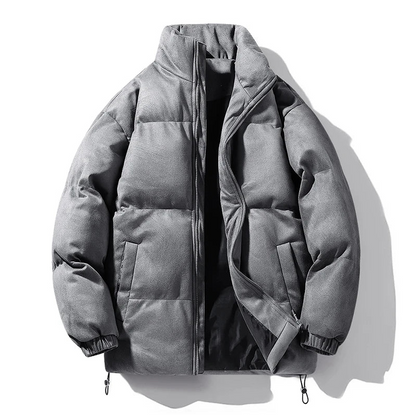 Men's Suede Parka Classic Elegant