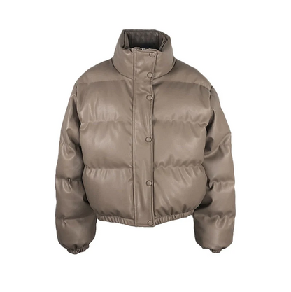 Short Bomber Jacket Zipper Sporty