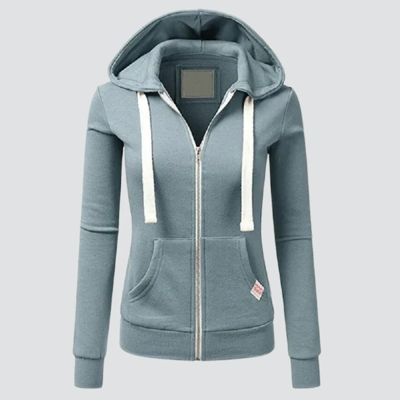 Wollkapuzenjacke Damen Warm mit Kordelzug - IdealeKleiden