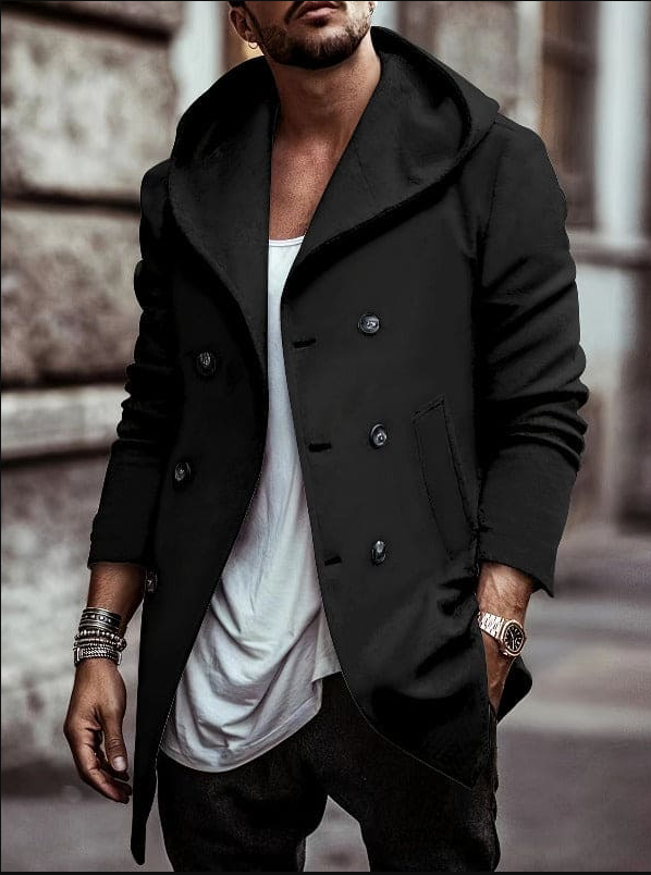 Men's Warm Hooded Long Sleeve Parka