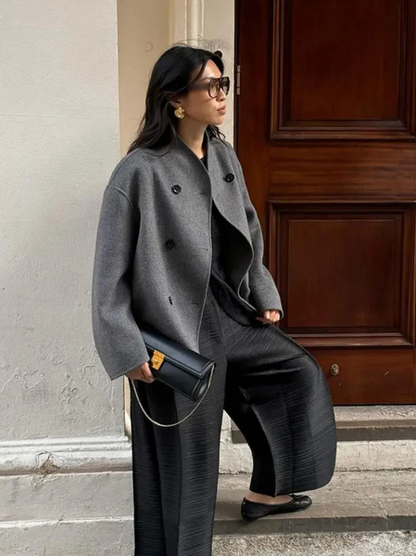 Modischer Damenmantel Oversized Schnitt