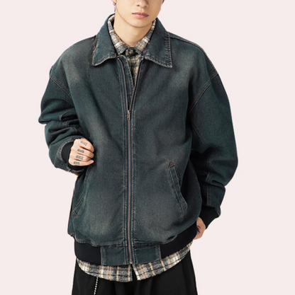Fashionable denim jacket for men