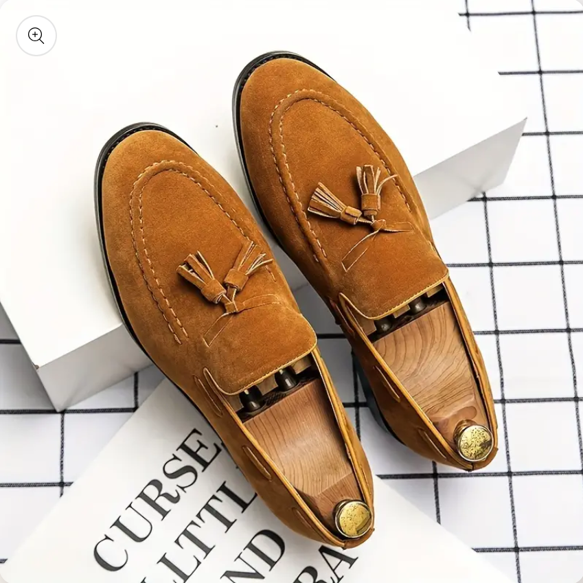 Men's Vintage Leather Slippers