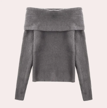 Women's Off-Shoulder Sweater Elegant Design