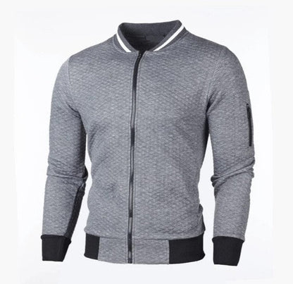 Men's Sweatshirt Zip Stand-up Collar