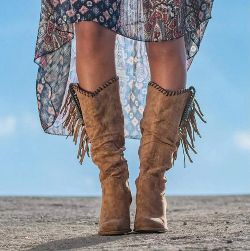 Cowboy-Stiefel Damen Western-Stil - IdealeKleiden