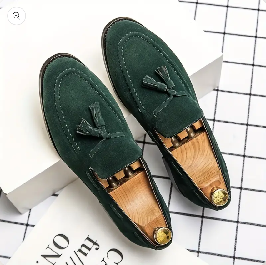 Men's Vintage Leather Slippers