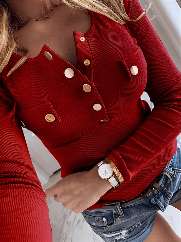 Fashionable Long Sleeve Blouse for Women, Elegant and Comfortable