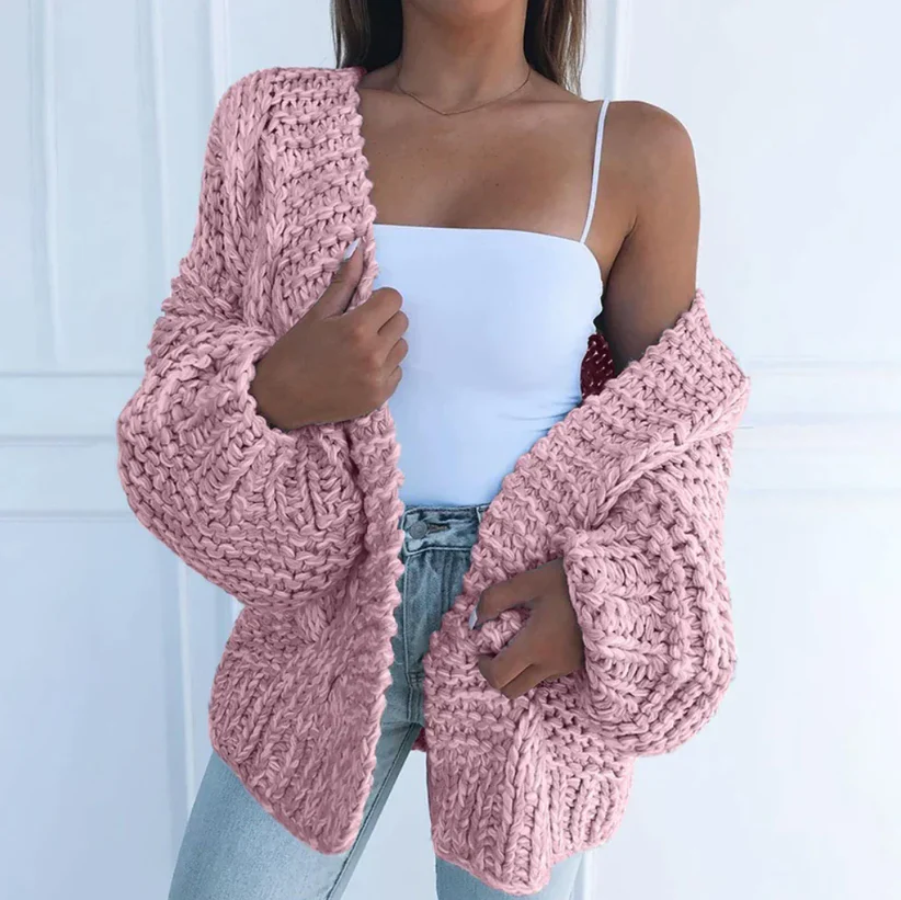 Grobstrick Cardigan Kira Oversized - IdealeKleiden
