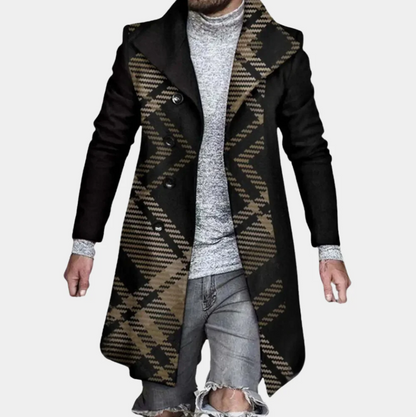 Stylisher Herrenmantel Mittellang Modisch - IdealeKleiden