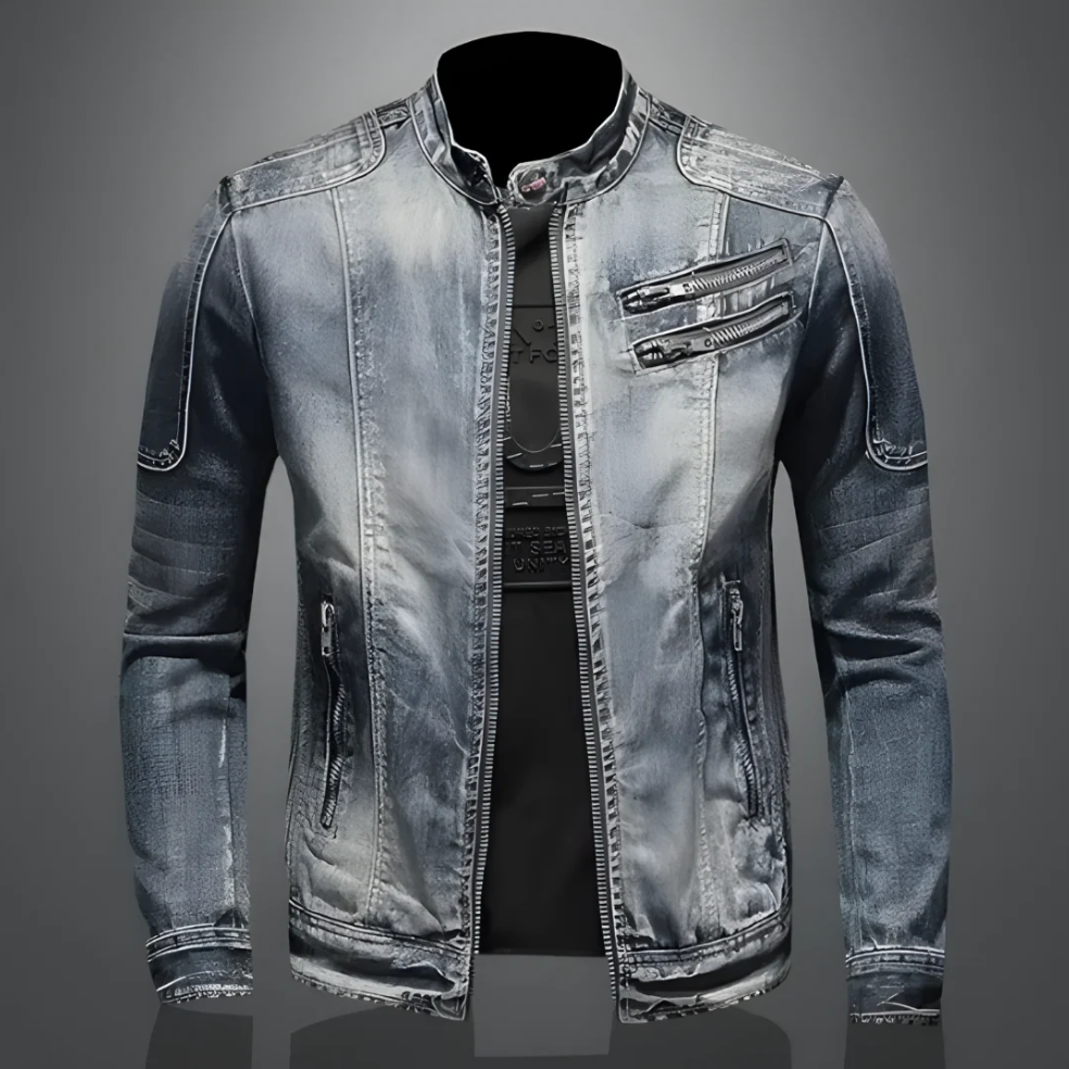 Herren Jeansjacke Vintage Style - IdealeKleiden